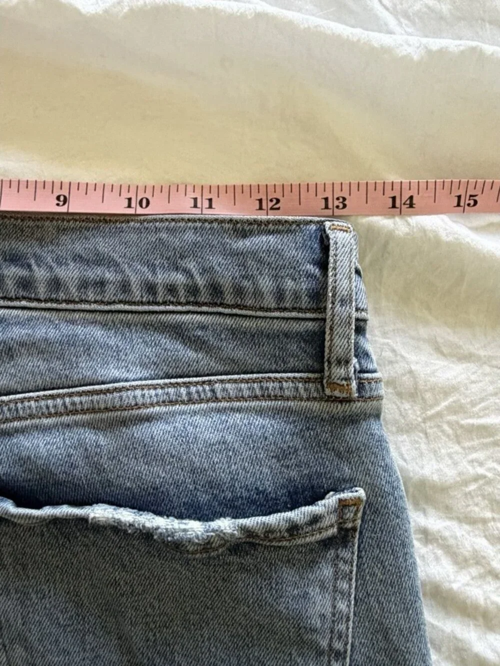 Agolde High Rise Hidden Button Fly Women’s Nico Blue Jeans Size 26